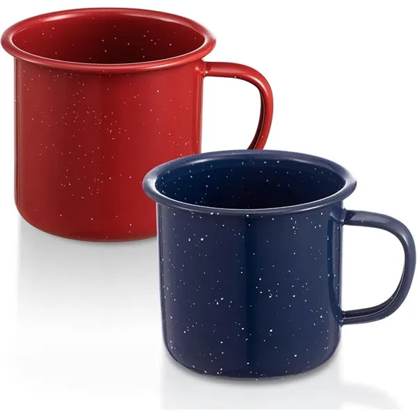 Enamel Mugs Coffee Cups for Hot Cold Beverages