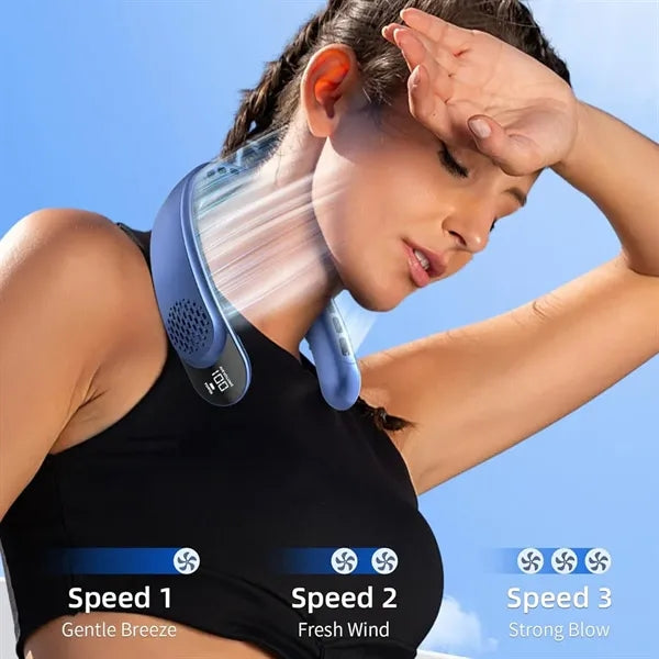 Rechargeable Neck Fan with 4000mAh Portable Neck Cooler