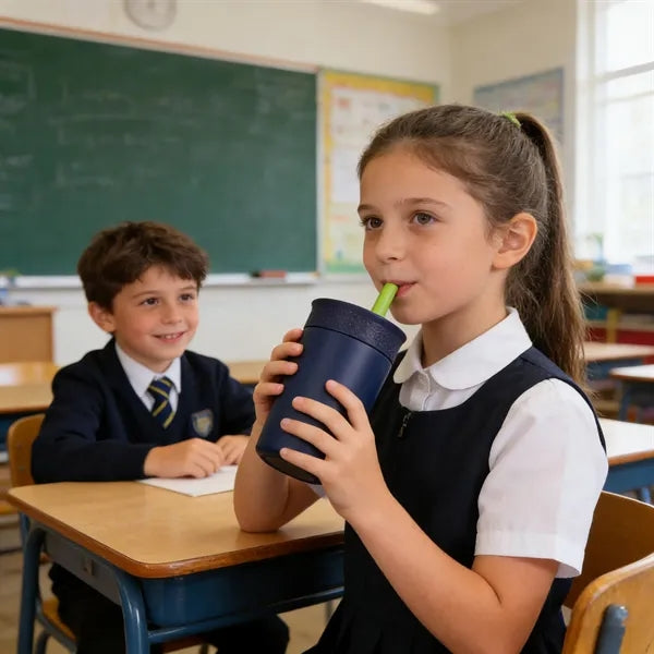 Cute 12oz Kids Stainless Steel Tumbler with Straw