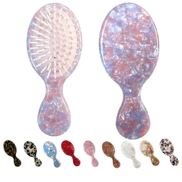 Cellulose Acetate Mini Hair Brush