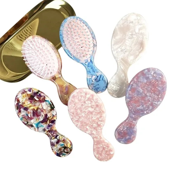 Cellulose Acetate Mini Hair Brush