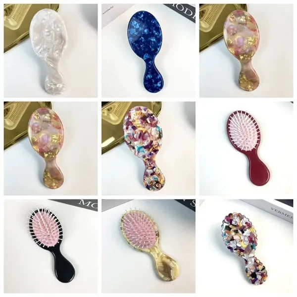 Cellulose Acetate Mini Hair Brush