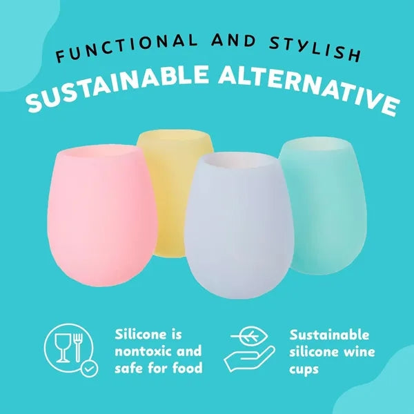 Portable Outdoor Silicone Wine Cup