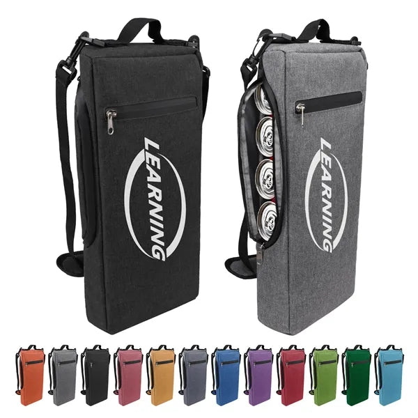 6 Can Soft Insulated Golf Cooler Bag W/ Shoulder Strap