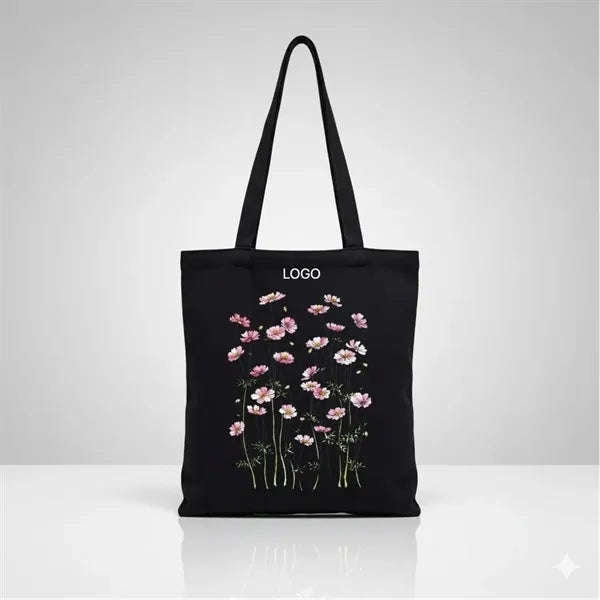 Floral Canvas Tote Bag