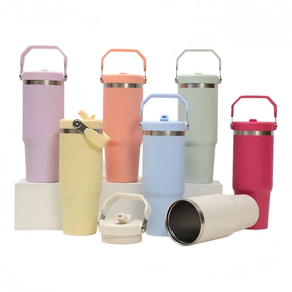 30oz Insulated Water Bottle with Carry Handle