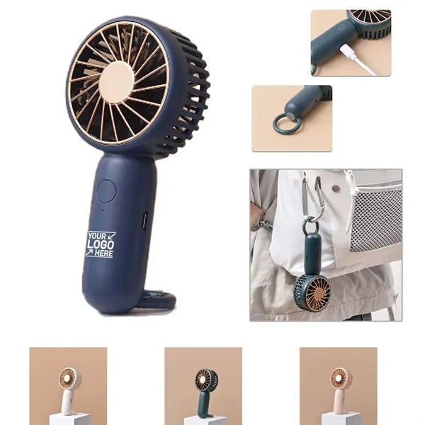 Rechargeable Mini Handheld Fan With Carebiner