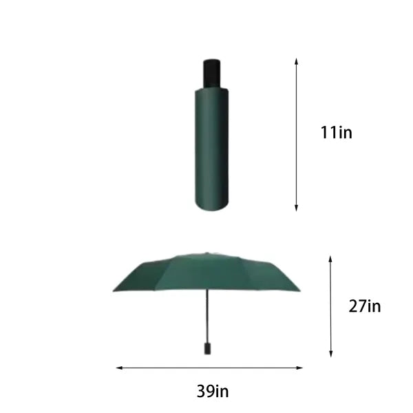 8-Rib Manual Folding Sunshade Umbrella