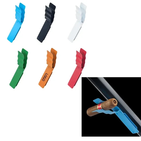 Manganese Steel Cigar Clip W/Magnetic Holder