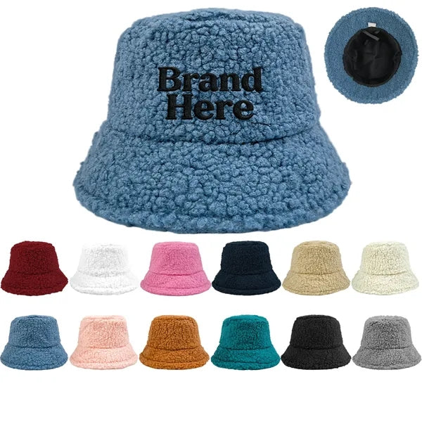Winter Lamb Fleece Fisherman Hat