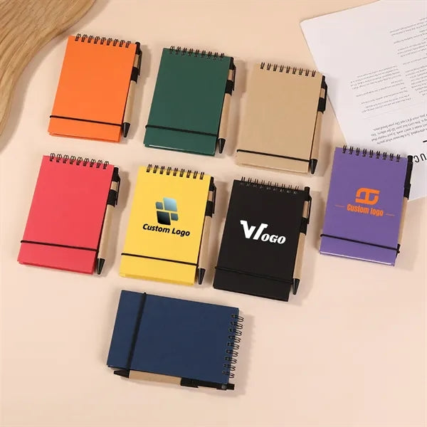 Mini Pocket Notebook with Pen Tearable Pages Journal