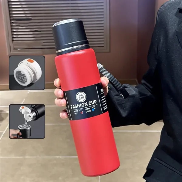 316 Stainless Steel Insulated Water Bottle with Handle, 33.8
