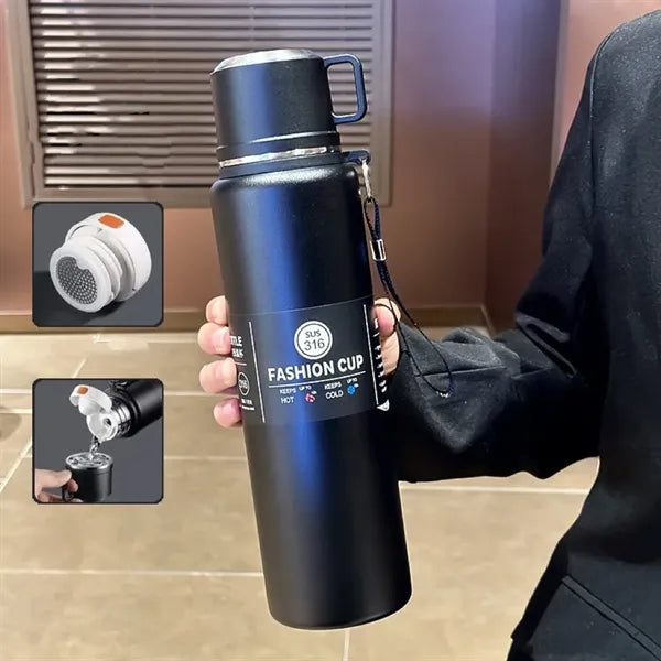 316 Stainless Steel Insulated Water Bottle with Handle, 33.8