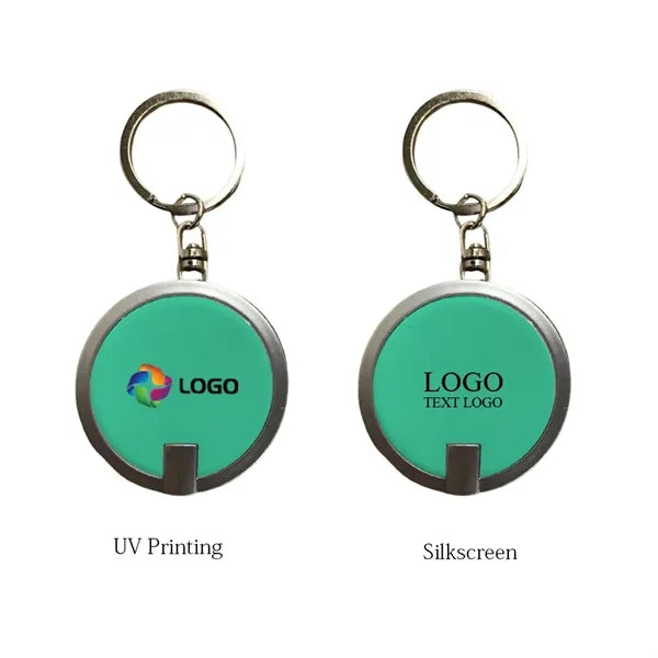 Round LED Keychain