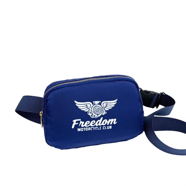 Logo Running Waist Bag Nylon Crossbody Chest Pack
