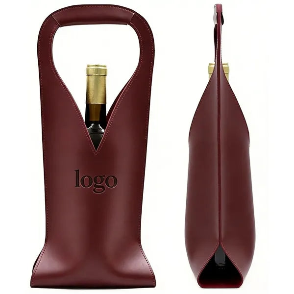 Premium PU Leather Wine Bag For Champagne & Wine