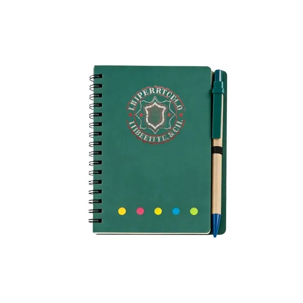 Logo Sticky Notes Set with Pen Kraft Memo Pad