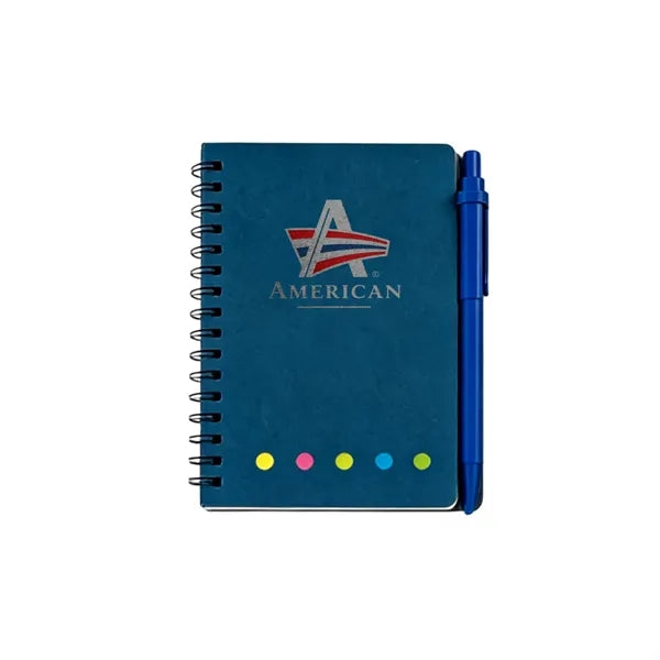 Logo Sticky Notes Set with Pen Kraft Memo Pad