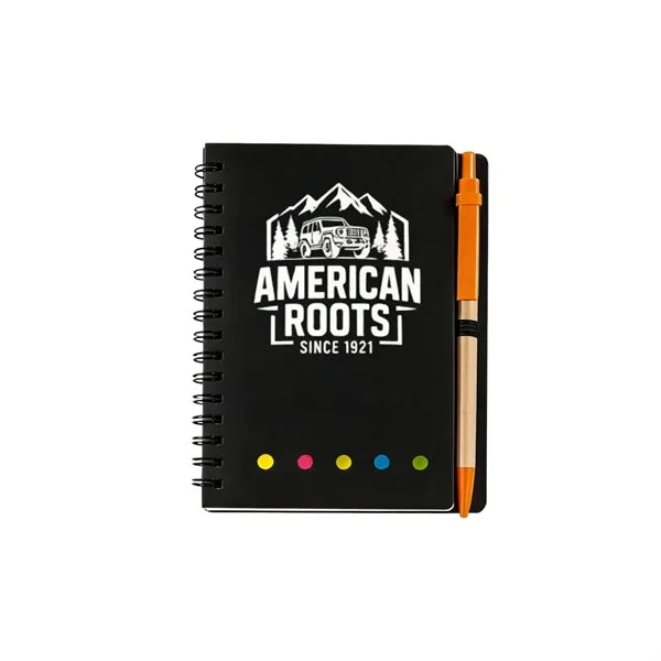 Logo Sticky Notes Set with Pen Kraft Memo Pad