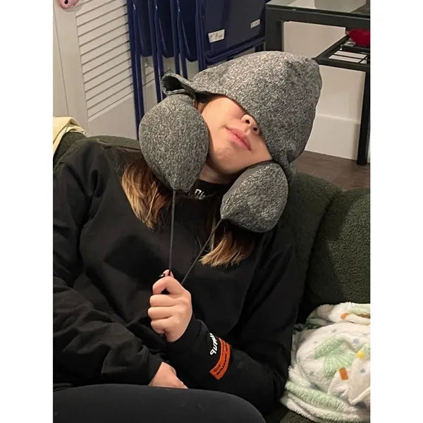 Long Distance Travel Dual Support Neck Hat Pillow