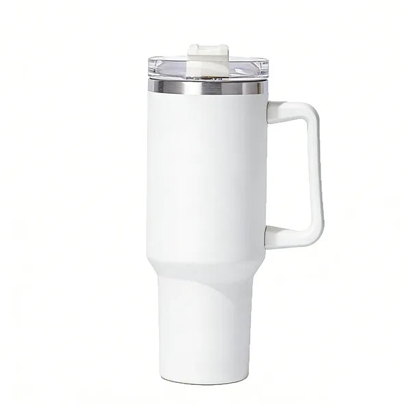 40oz Travel Mug Vacuum Insulated Straw Heat Retention