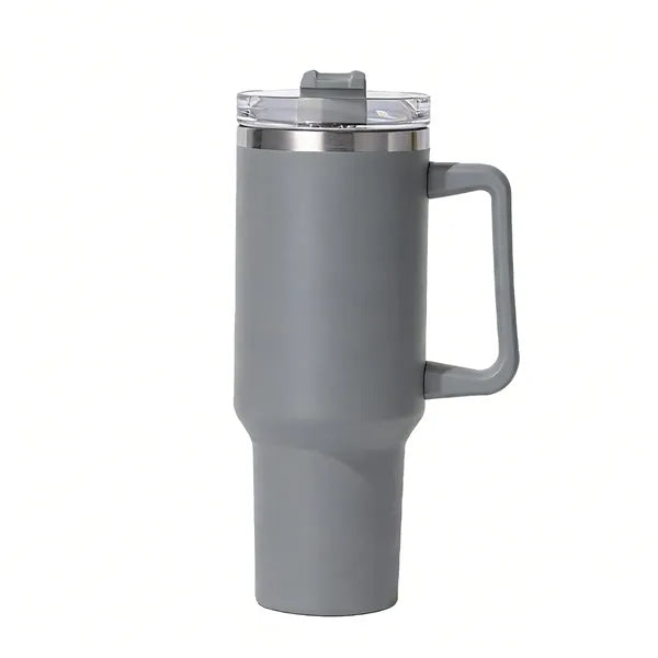 40oz Travel Mug Vacuum Insulated Straw Heat Retention