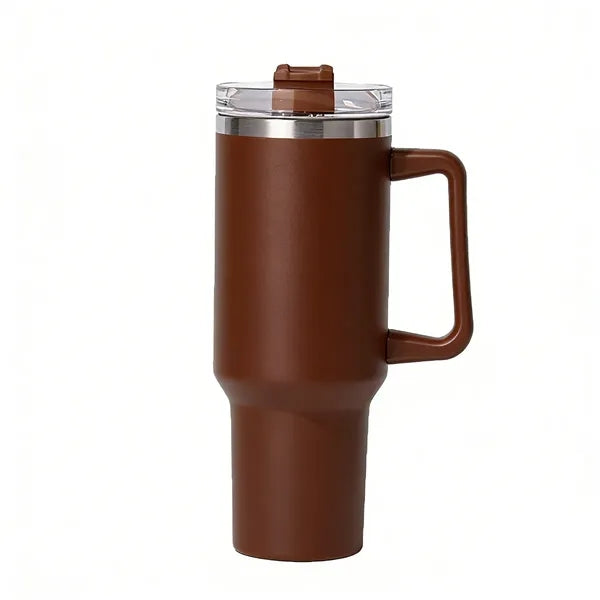 40oz Travel Mug Vacuum Insulated Straw Heat Retention