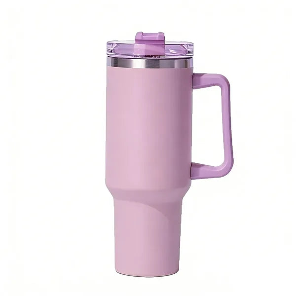 40oz Travel Mug Vacuum Insulated Straw Heat Retention