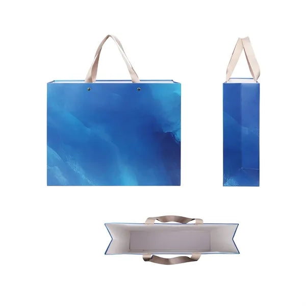 Full Color Matte Laminated Paper Gift Tote Bag