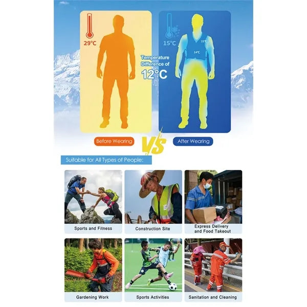 Physical Cooling PCM Cooling Vest