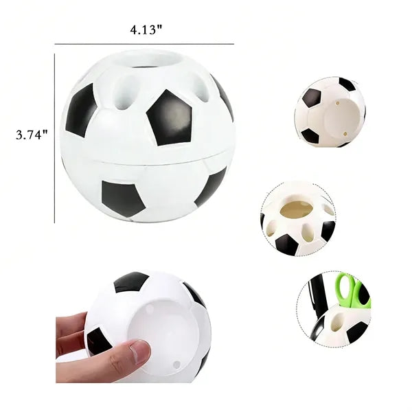 Soccer-Shaped Plastic Desk Organizer