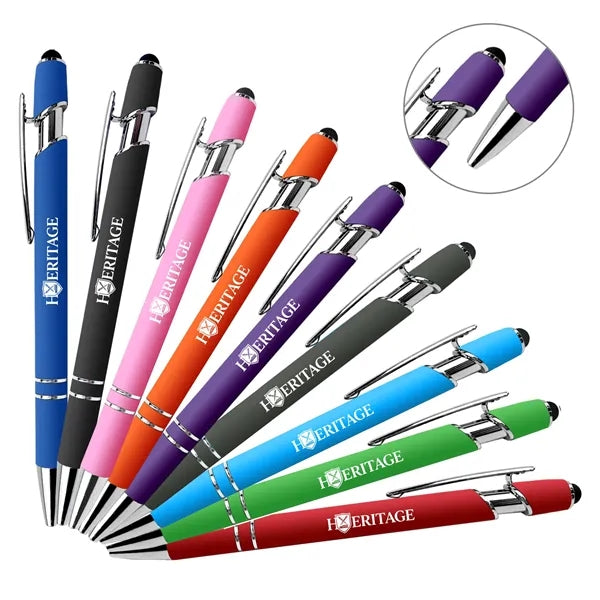 Soft Touch Click Metal Ballpont Pen