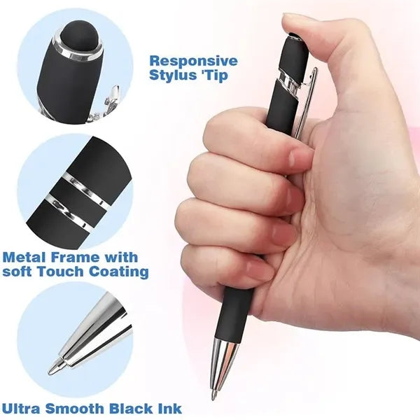 Soft Touch Click Metal Ballpont Pen