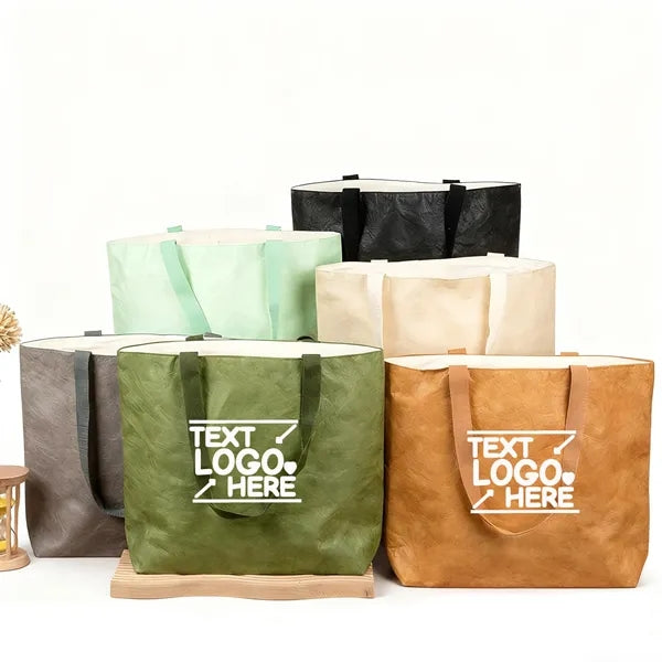 Washable Brown Shopping Gift Tote Bag