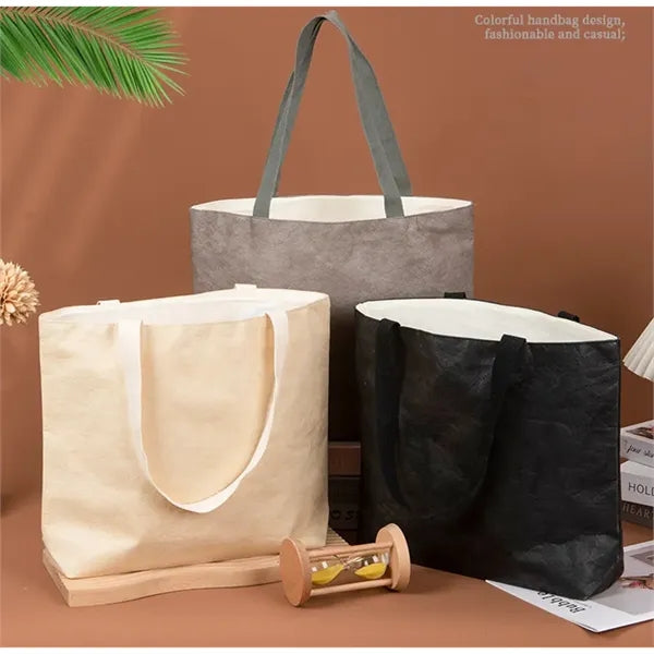 Washable Brown Shopping Gift Tote Bag