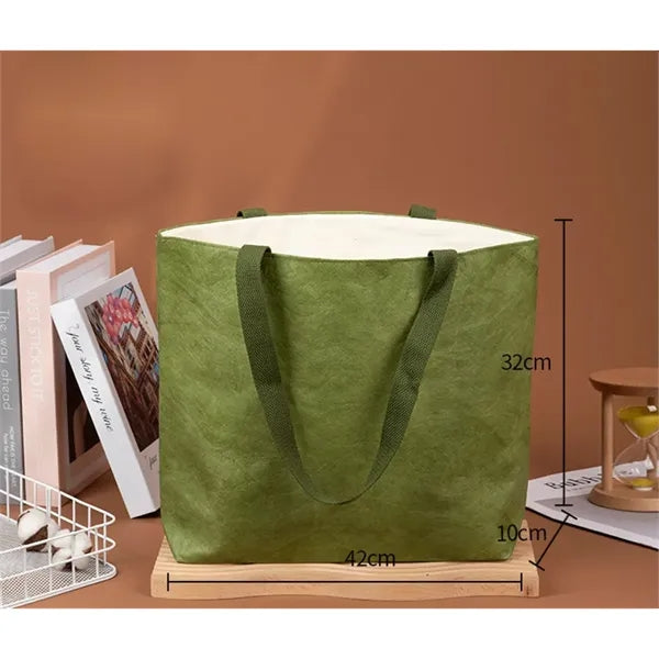 Washable Brown Shopping Gift Tote Bag