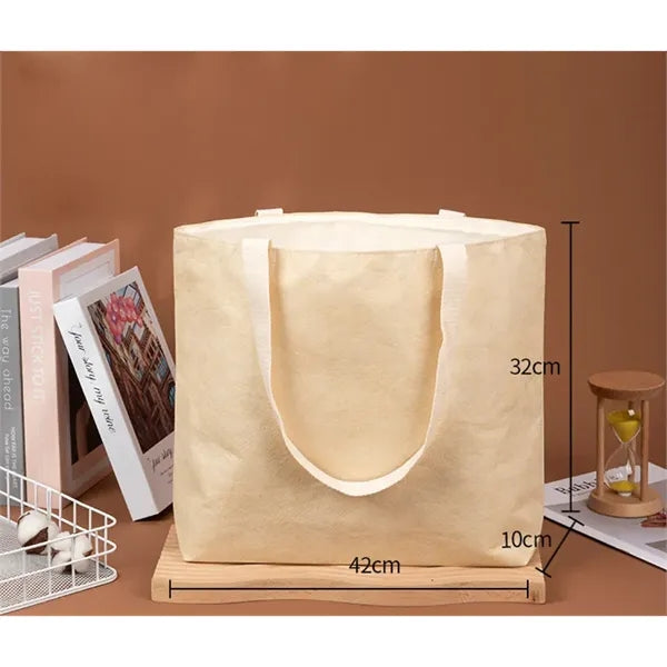 Washable Brown Shopping Gift Tote Bag