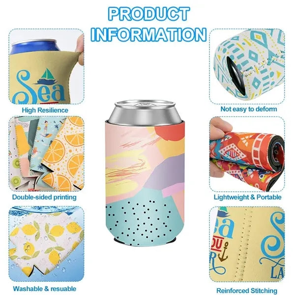 2026 Custom Logo Neoprene Beer Can Coolers Sleeve
