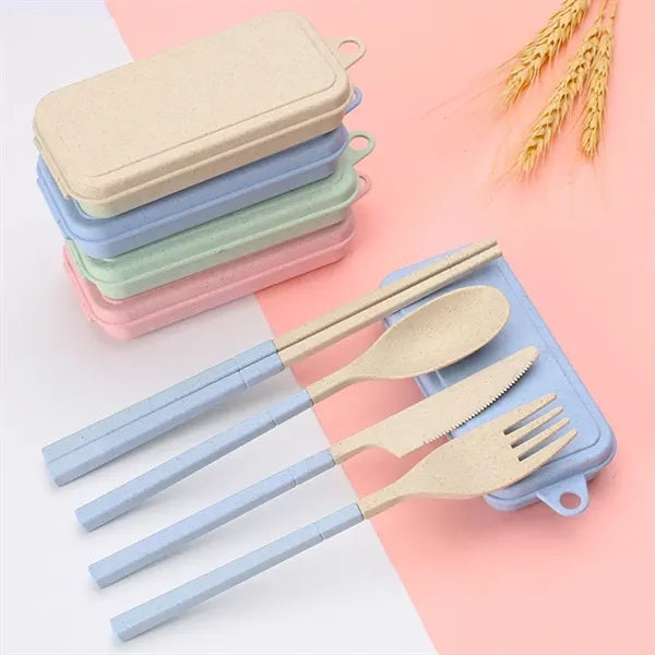 Eco-Friendly Wheat Straw Utensil Set