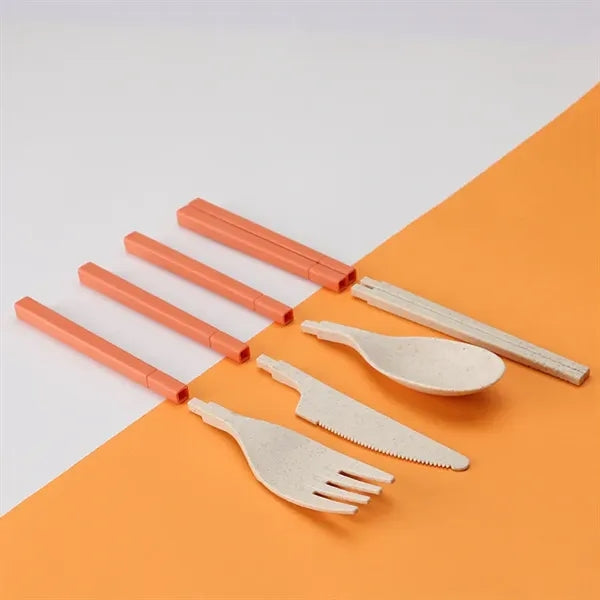 Eco-Friendly Wheat Straw Utensil Set