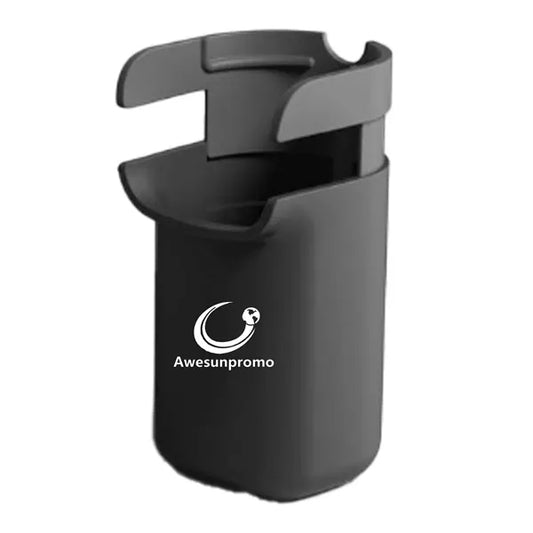 Compact Desktop Trash Can with Brush