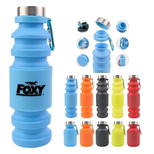 30 oz Collapsible Silicone Water Bottle