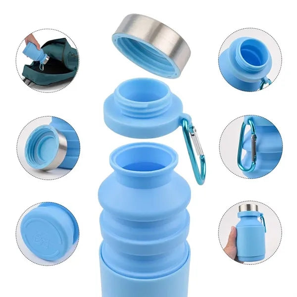30 oz Collapsible Silicone Water Bottle
