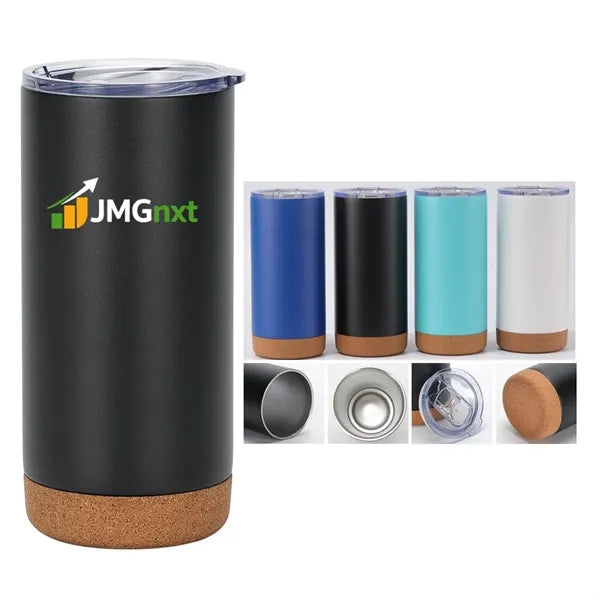 16 oz Cork Base Vacuum Insulated Tumbler