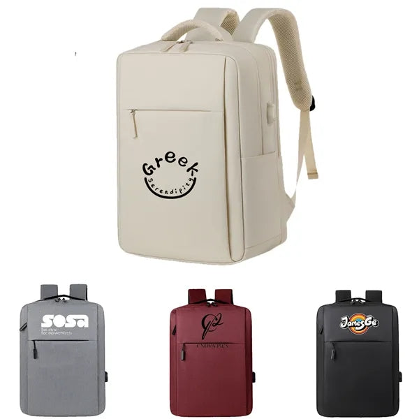Logo Large Capacity Casual Sports Backpack - Oxford F