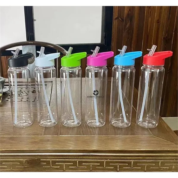 23oz Plastic Straw Bottle