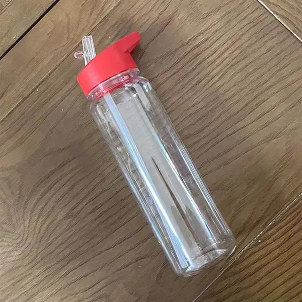 23oz Plastic Straw Bottle