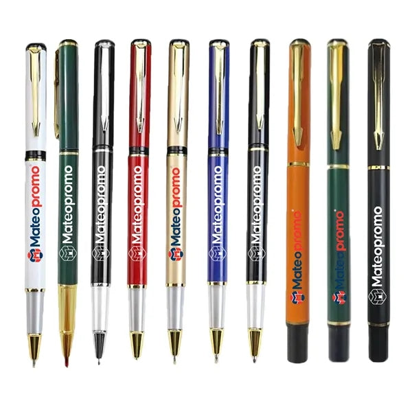 Logo Metal Multi Color Ballpoint Pen Business Gift