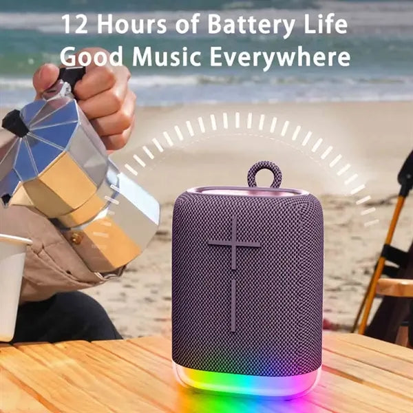Outdoor Wireless Speaker with LED Light