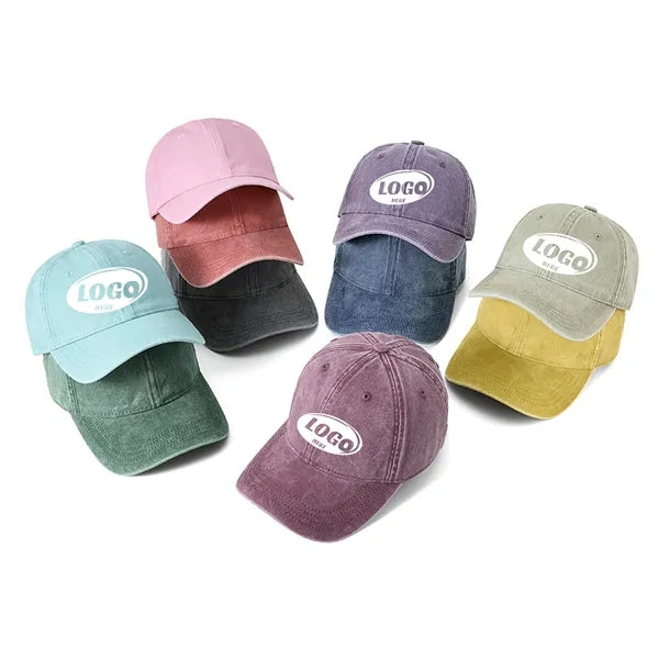 Washed Plain Baseball Cap